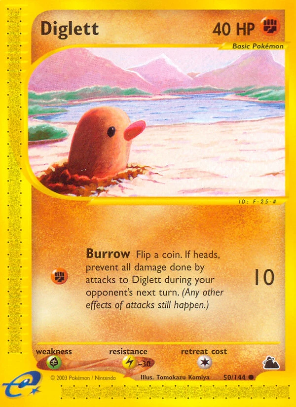 Diglett 50/144, Skyridge Pokémon card