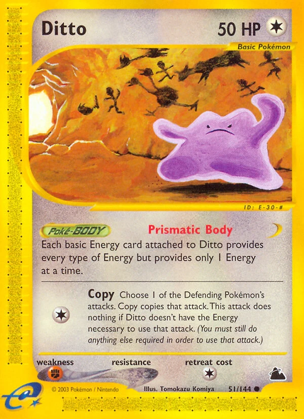 Ditto 51/144, Skyridge Pokémon card