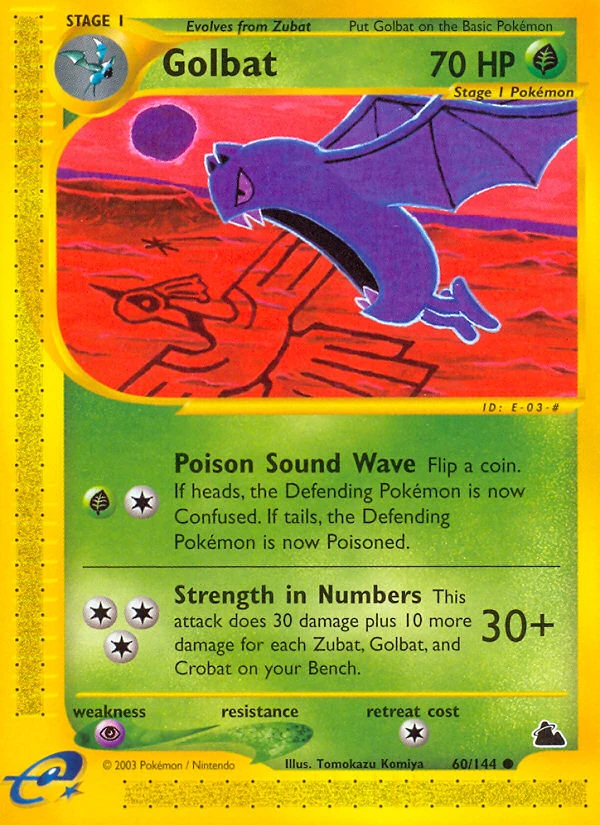 Golbat 60/144, Skyridge Pokémon card