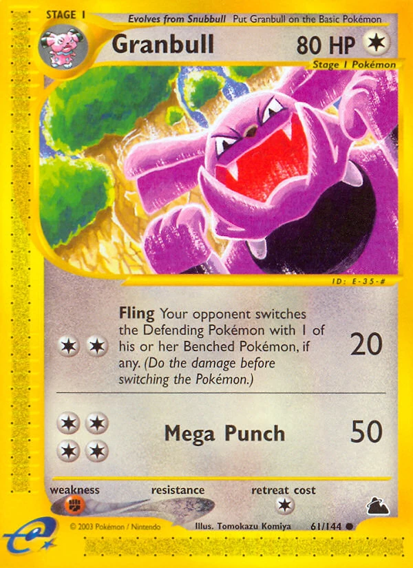Granbull 61/144, Skyridge Pokémon card