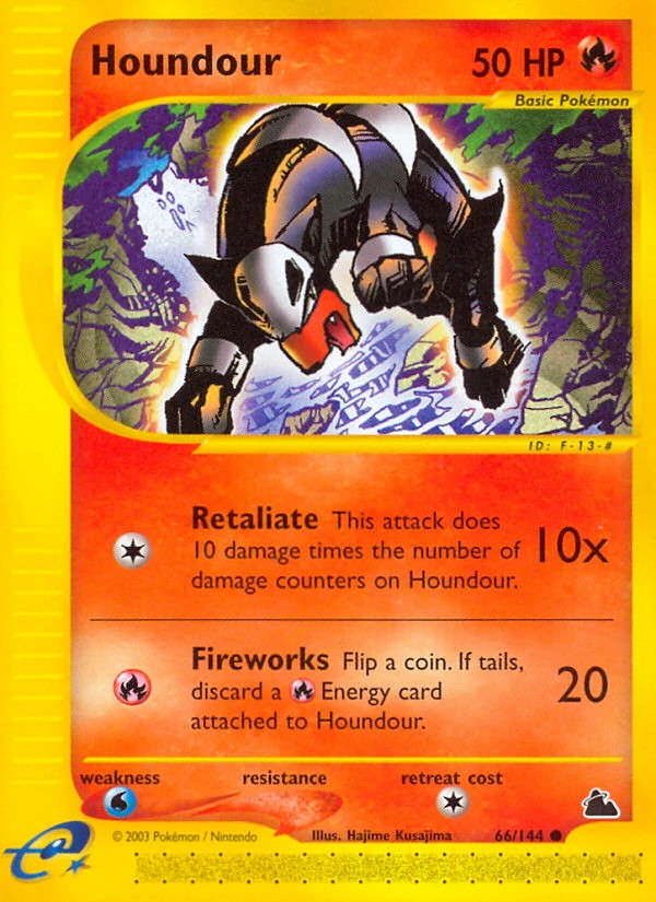 Houndour 66/144, Skyridge Pokémon card