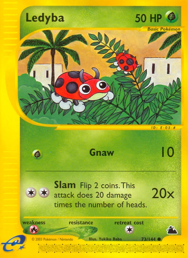 Ledyba 73/144, Skyridge Pokémon card