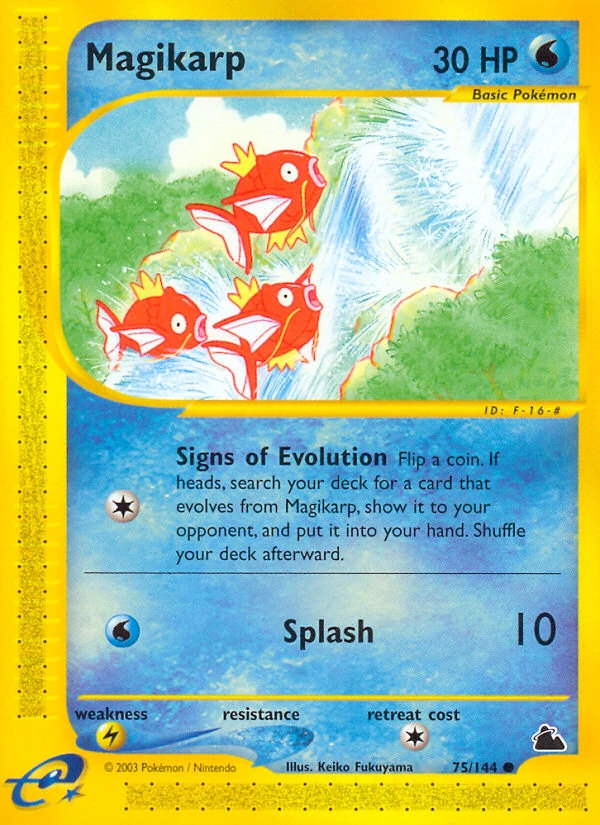 Magikarp 75/144, Skyridge Pokémon card