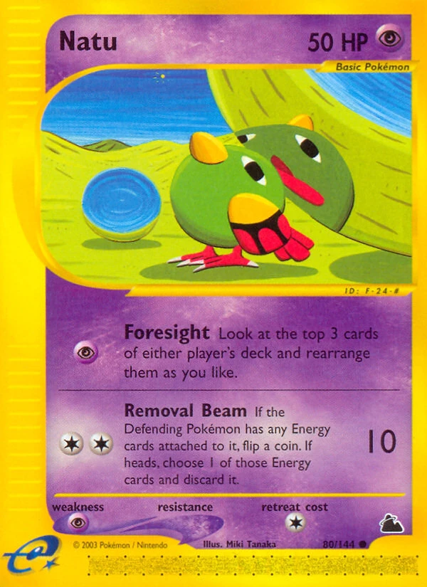 Natu 80/144, Skyridge Pokémon card