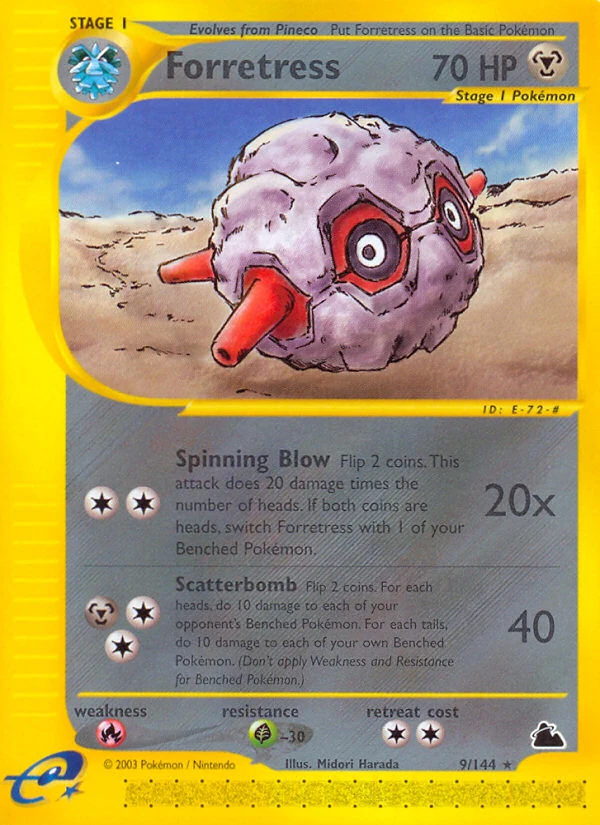 Forretress 9/144, Skyridge Pokémon card