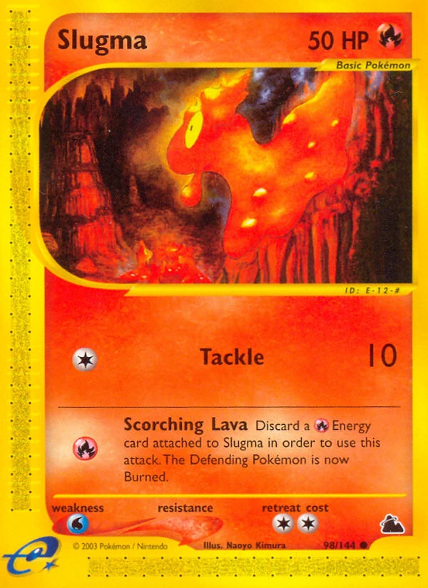 Slugma 98/144, Skyridge Pokémon card