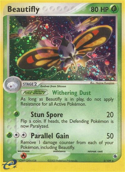 Beautifly 2/109, Ruby & Sapphire Pokémon card