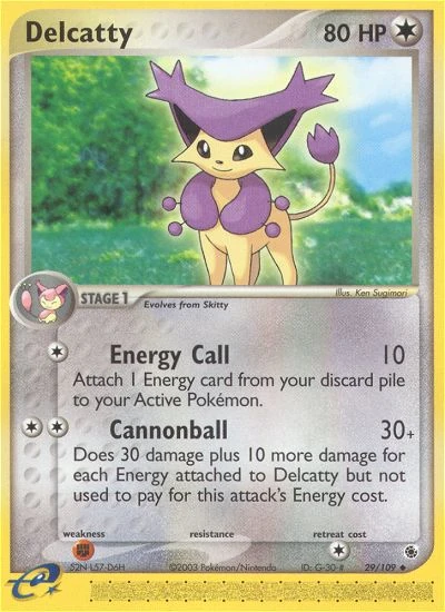 Delcatty 29/109, Ruby & Sapphire Pokémon card