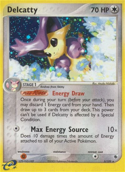Delcatty 5/109, Ruby & Sapphire Pokémon card