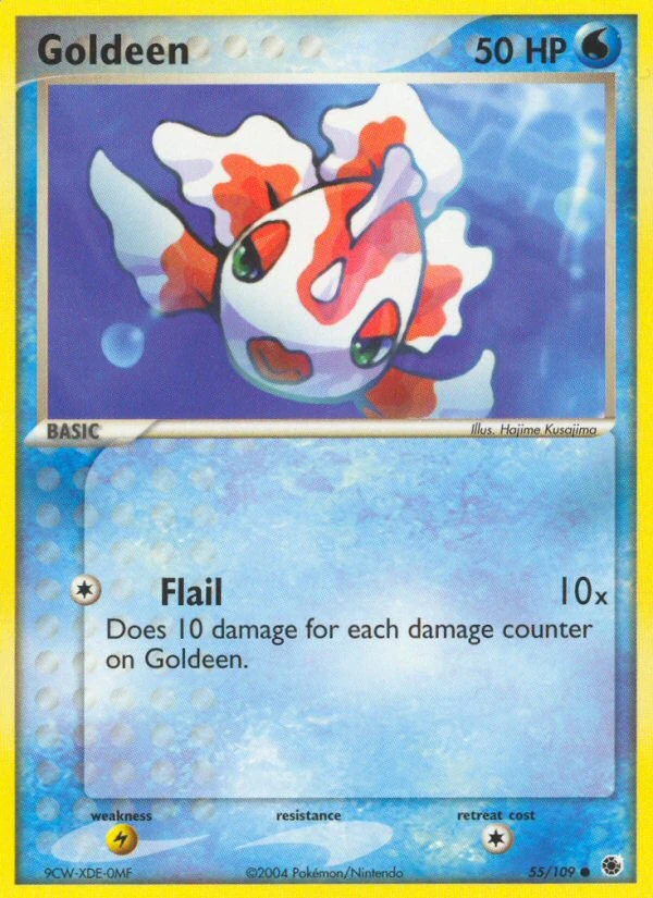 Goldeen 55/109, Ruby & Sapphire Pokémon card