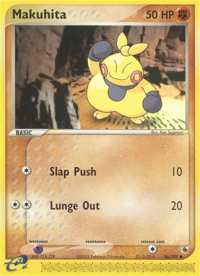 Makuhita 56/109, Ruby & Sapphire Pokémon card