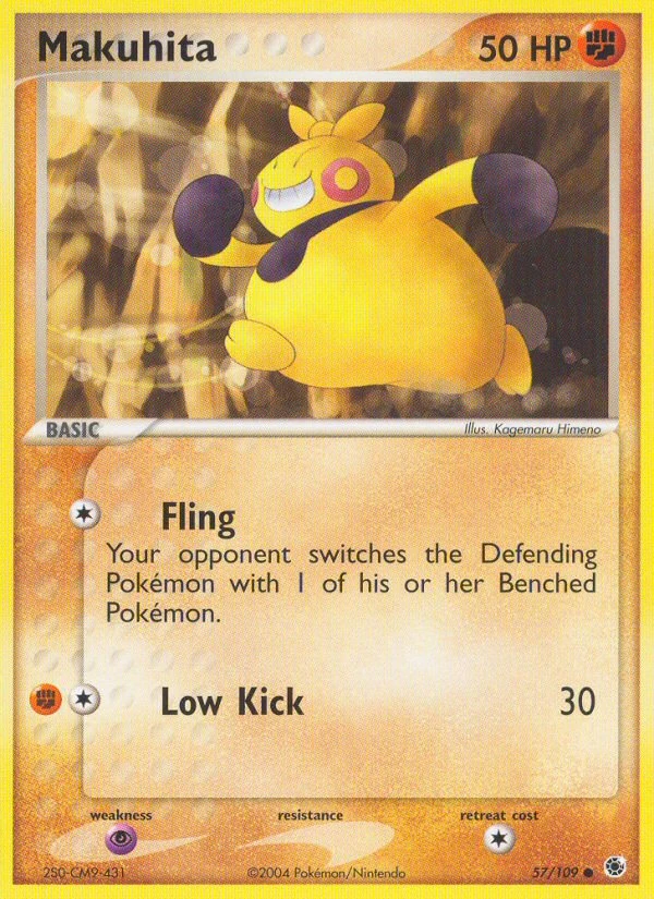 Makuhita 57/109, Ruby & Sapphire Pokémon card