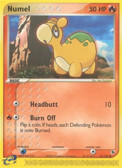 Numel 61/109, Ruby & Sapphire Pokémon card