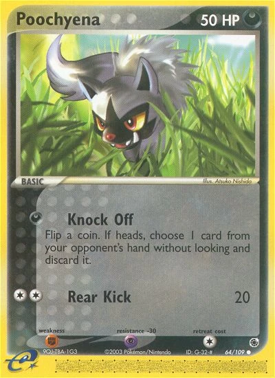 Poochyena 64/109, Ruby & Sapphire Pokémon card