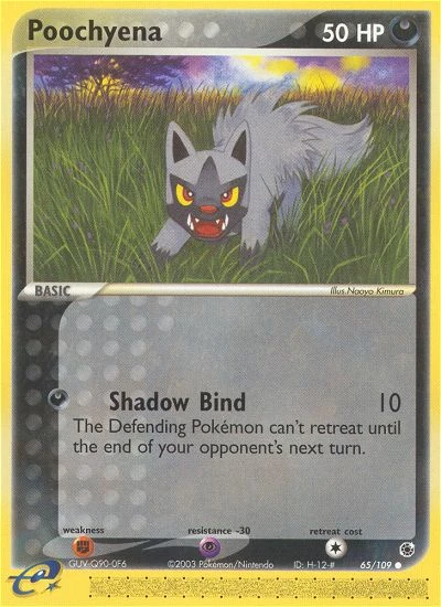 Poochyena 65/109, Ruby & Sapphire Pokémon card