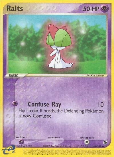 Ralts 66/109, Ruby & Sapphire Pokémon card