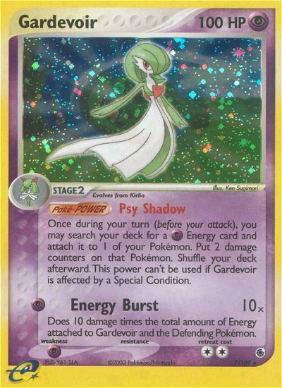 Gardevoir 7/109, Ruby & Sapphire Pokémon card
