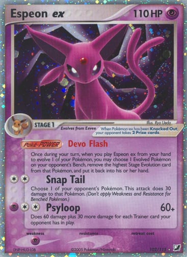 Espeon ex 102/115 from Unseen Forces