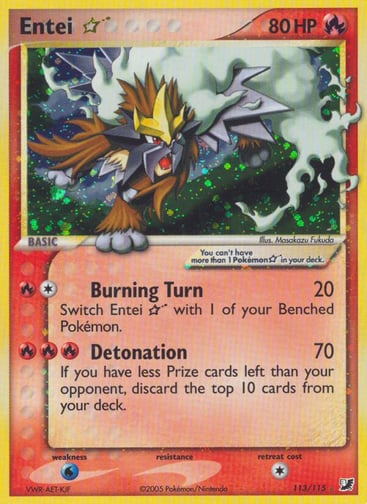 Entei ☆ 113/115 from Unseen Forces