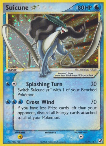 Suicune ☆ 115/115 from Unseen Forces