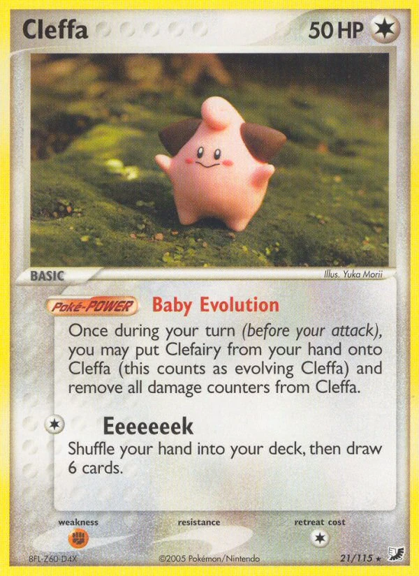 Cleffa 21/115, Unseen Forces Pokémon card