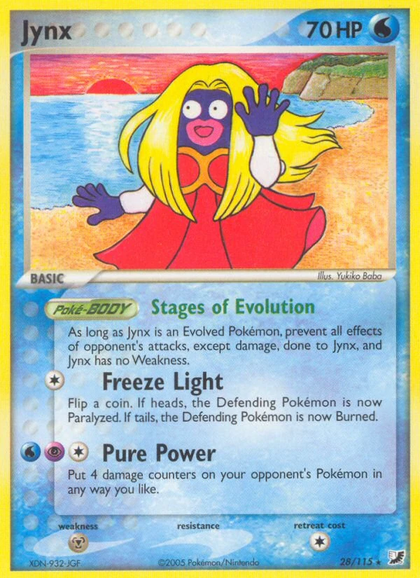 Jynx 28/115, Unseen Forces Pokémon card
