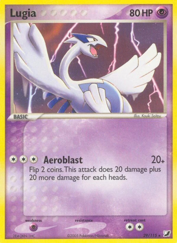 Lugia 29/115, Unseen Forces Pokémon card