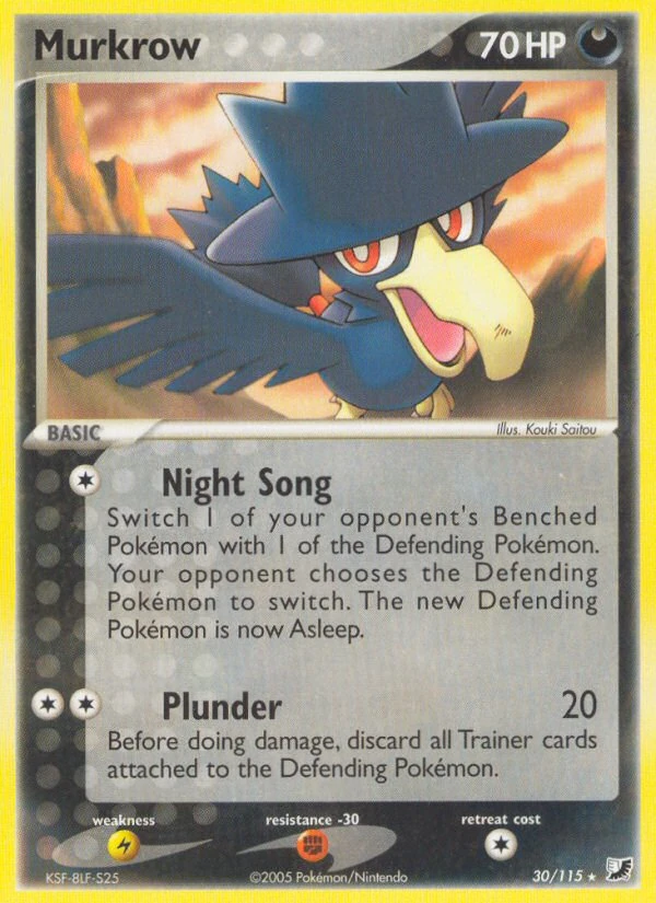 Murkrow 30/115, Unseen Forces Pokémon card