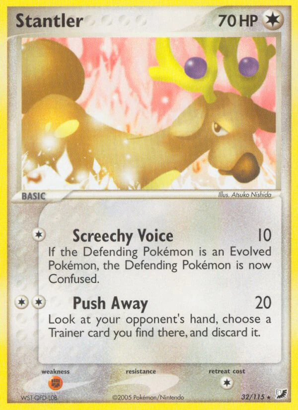 Stantler 32/115, Unseen Forces Pokémon card