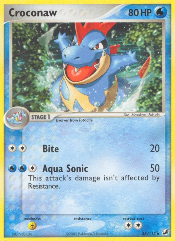 Croconaw 38/115, Unseen Forces Pokémon card