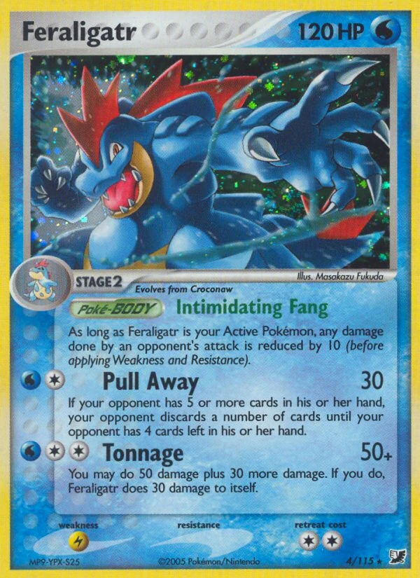 Feraligatr 4/115, Unseen Forces Pokémon card