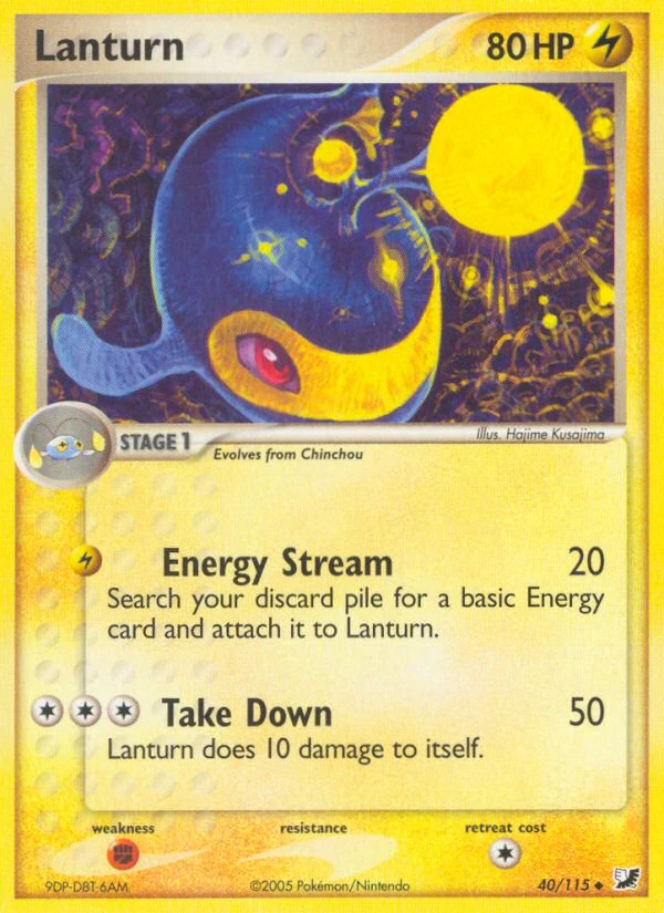 Lanturn 40/115, Unseen Forces Pokémon card