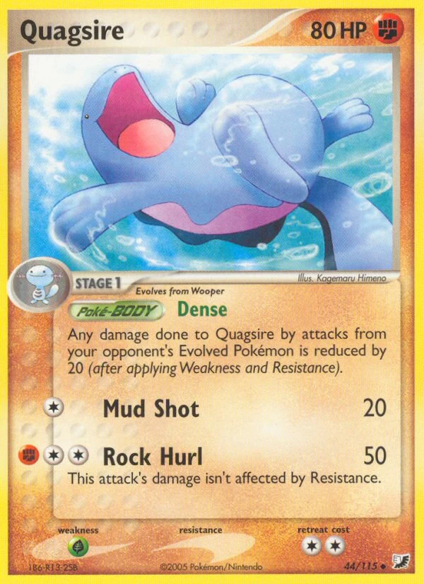 Quagsire 44/115, Unseen Forces Pokémon card