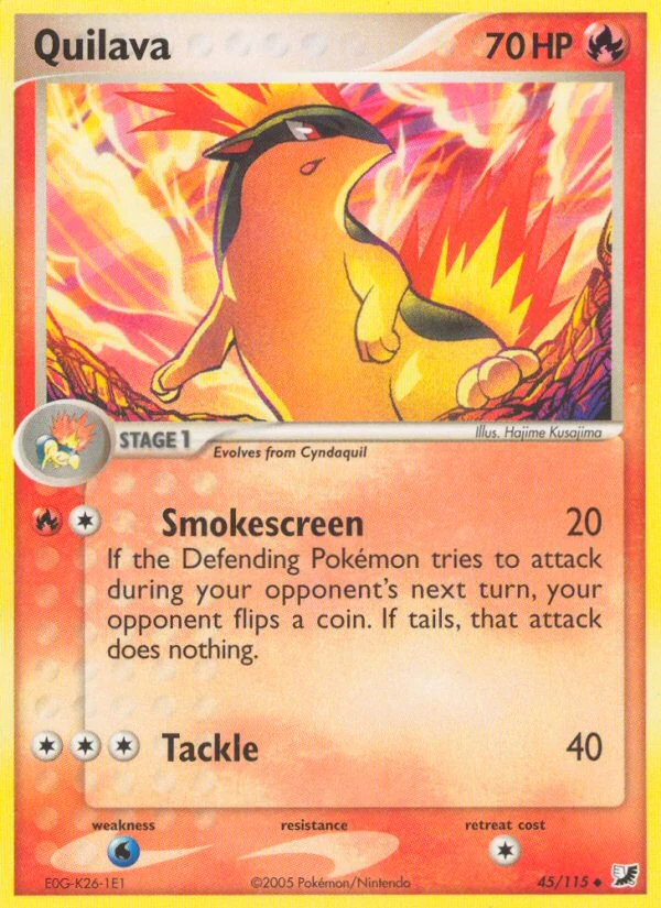 Quilava 45/115, Unseen Forces Pokémon card