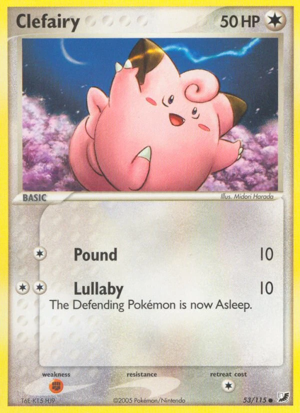 Clefairy 53/115, Unseen Forces Pokémon card