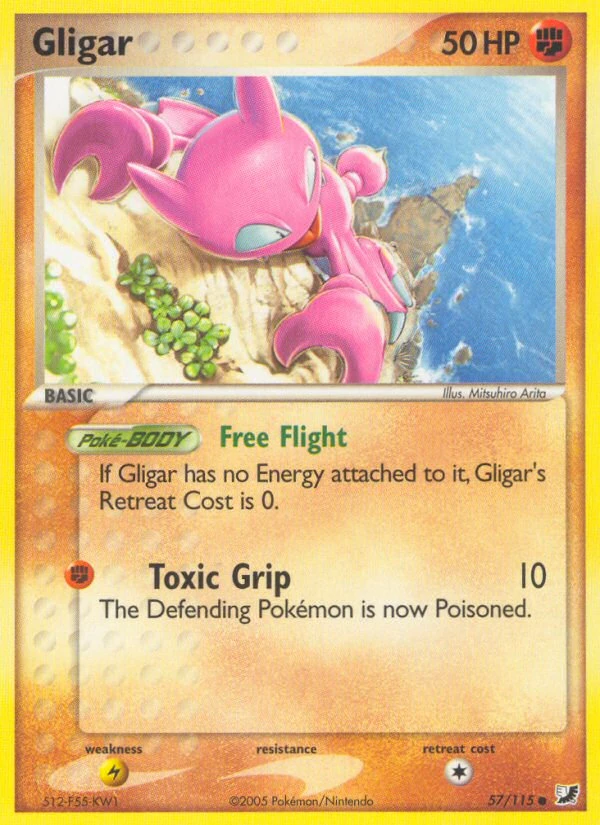 Gligar 57/115, Unseen Forces Pokémon card