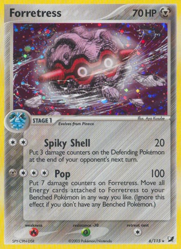Forretress 6/115, Unseen Forces Pokémon card
