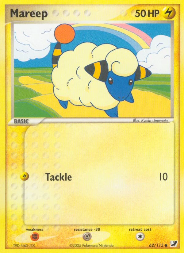 Mareep 62/115, Unseen Forces Pokémon card