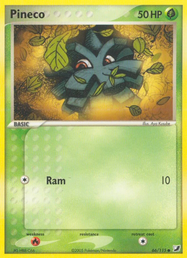 Pineco 66/115, Unseen Forces Pokémon card