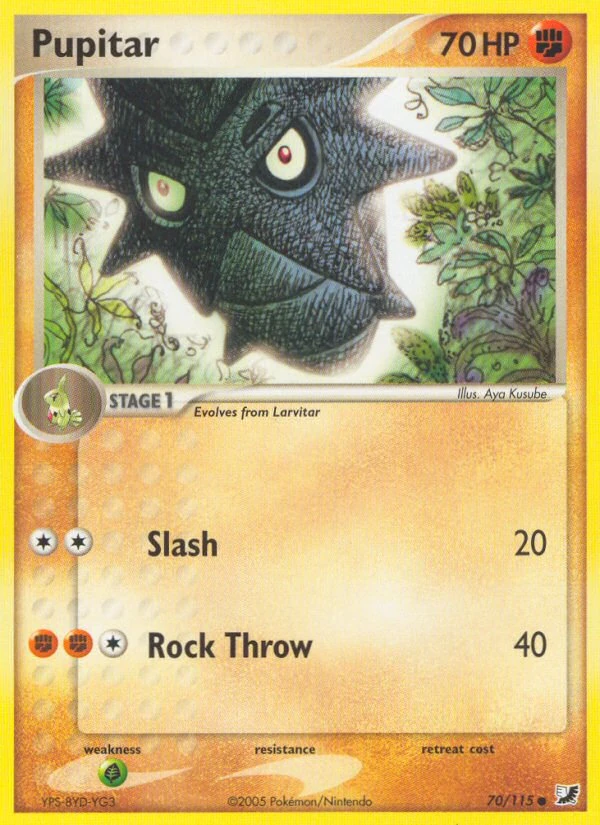 Pupitar 70/115, Unseen Forces Pokémon card