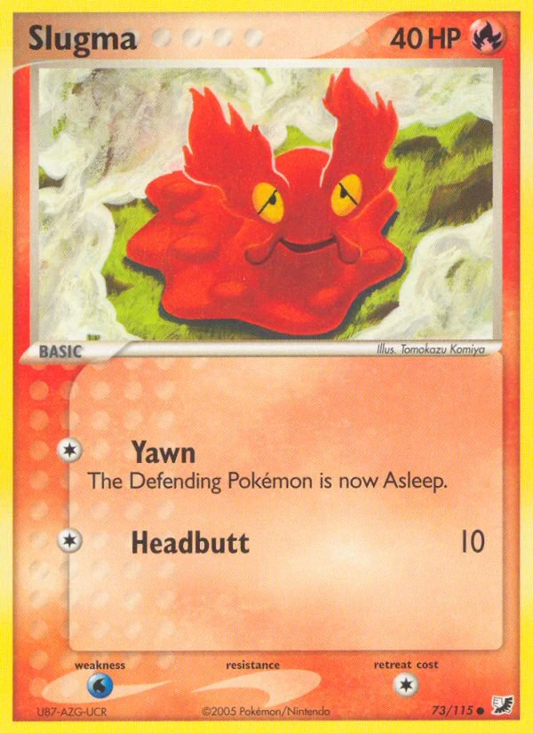 Slugma 73/115, Unseen Forces Pokémon card