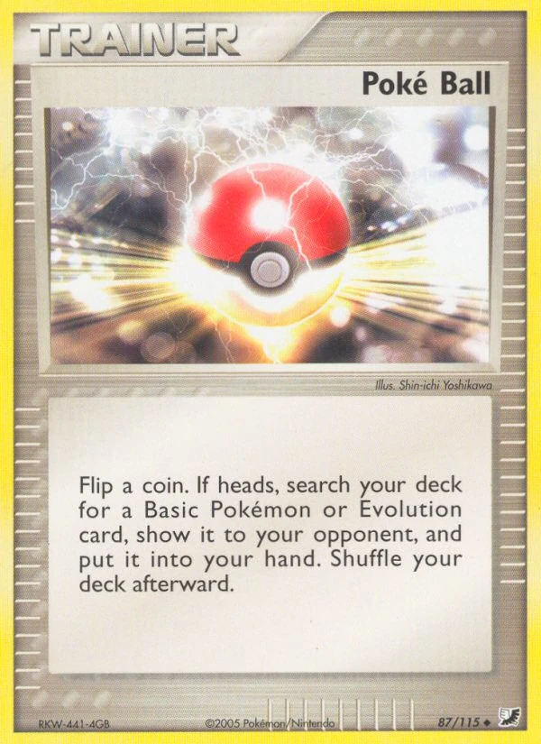 Poké Ball 87/115, Unseen Forces Pokémon card