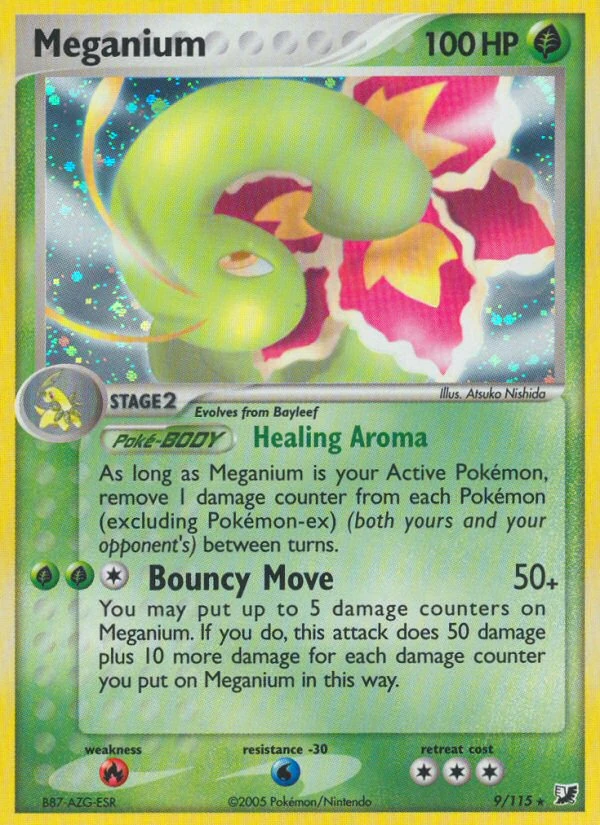 Meganium 9/115, Unseen Forces Pokémon card