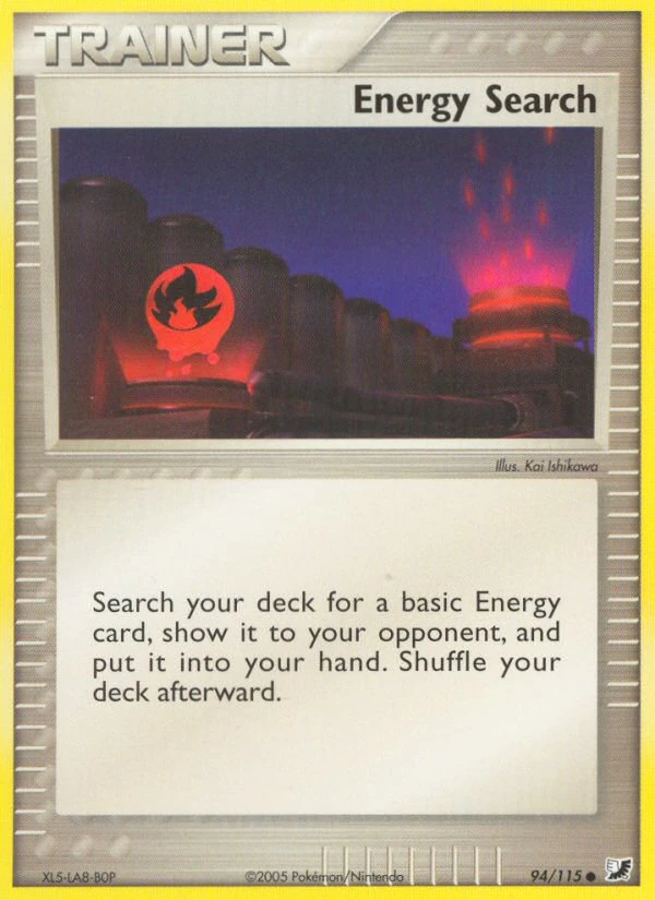 Energy Search 94/115, Unseen Forces Pokémon card
