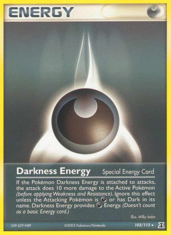 Darkness Energy 103/113, Delta Species Pokémon card