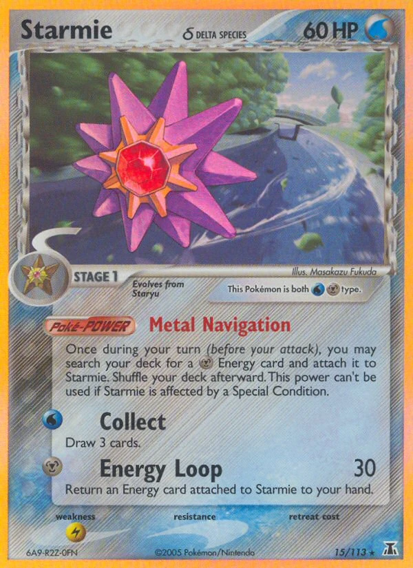 Starmie δ 15/113, Delta Species Pokémon card