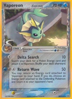 Vaporeon δ 18/113, Delta Species