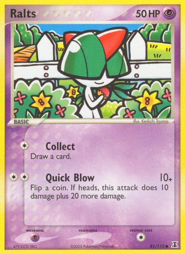 Ralts 81/113, Delta Species Pokémon card