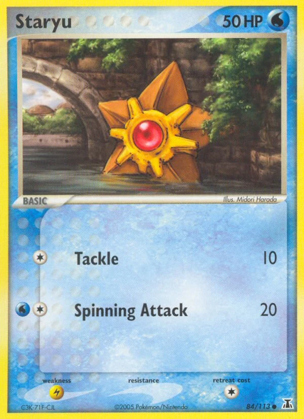 Staryu 84/113, Delta Species Pokémon card