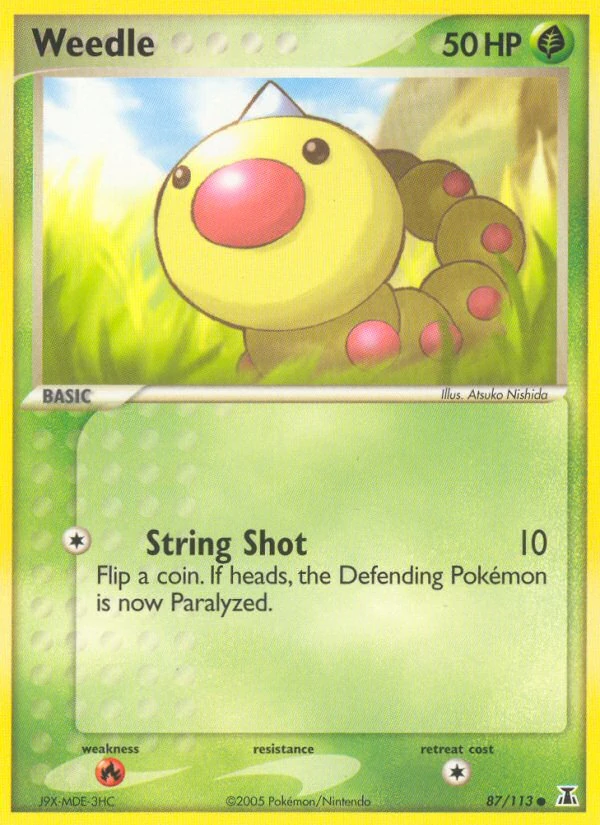 Weedle 87/113, Delta Species Pokémon card